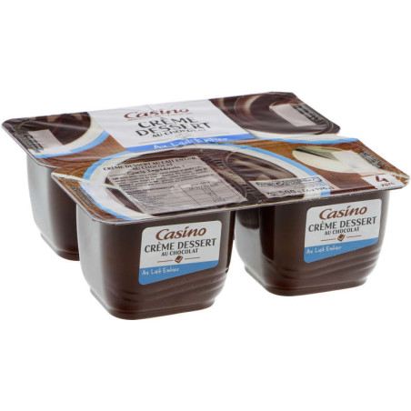 Crème dessert saveur chocolat - 4x125g