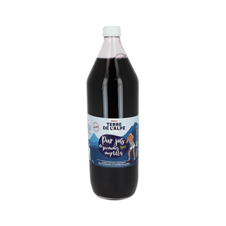 Pur Jus de Pomme et Myrtille Bio - 1L