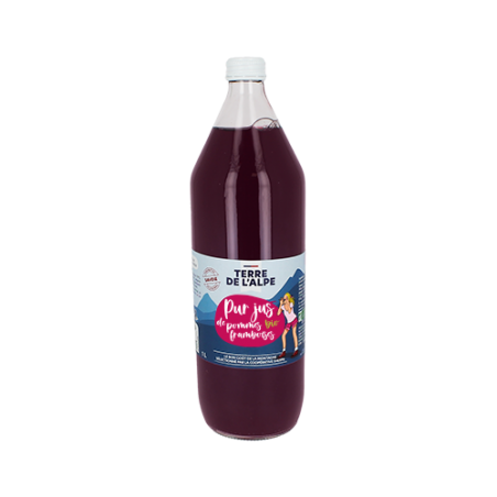 Pur jus de pomme et framboise Bio - 1L