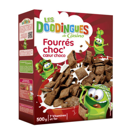 Céréales fourrées Choc' cœur choco - 500g