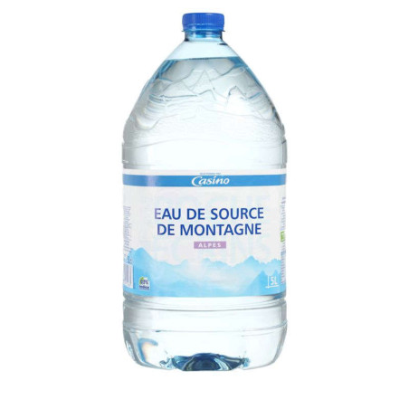 Eau de source de montagne des Alpes - 5L