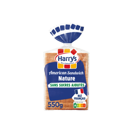 Pain de mie nature American Sandwich - 550g