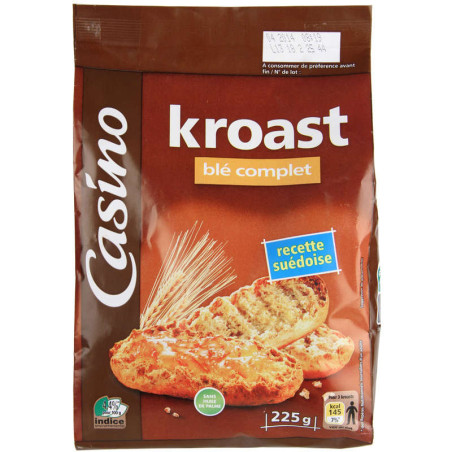 Kroast Blé Complet recette suédoise - 225g