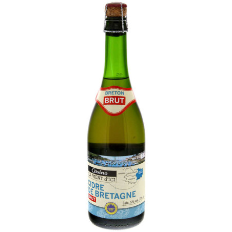 Cidre de Bretagne brut bouché 5° - 75cl