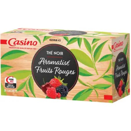 Thé noir Aromatisé fruits rouges - 25 sachets - 40g