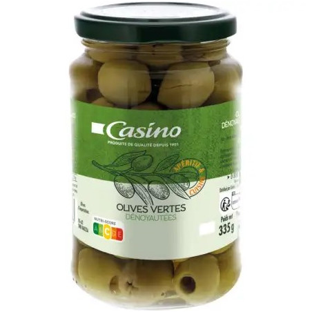 Olives vertes dénoyautées - 160g