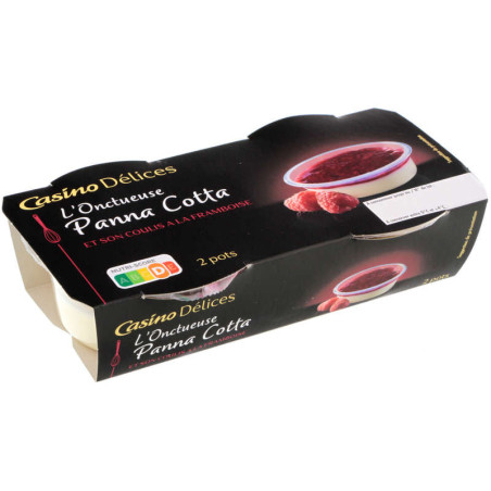 Panna Cotta coulis de framboises - 2x120g