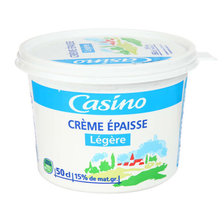 Crème fraîche épaisse légère 15%Mg - 50cl