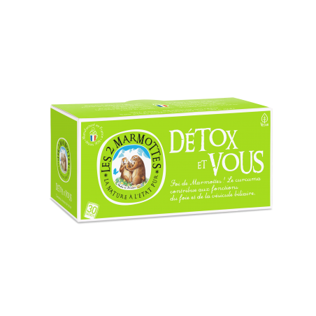 Infusion Détox et vous 50g - Boite de 30 sachets