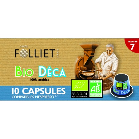 Capsules décaféiné bio - x10