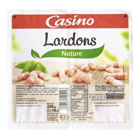 Lardons nature - 200g