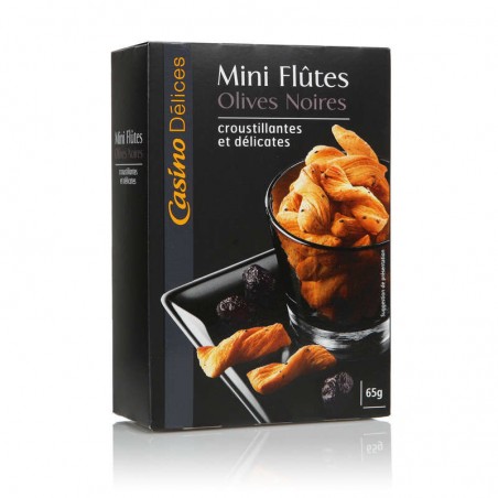 Mini-flûtes olives noires