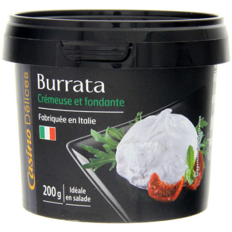 Burrata crémeuse et fondante - 200g