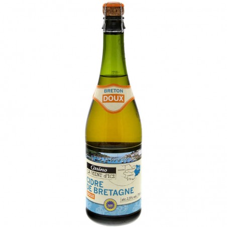 Cidre bouché doux de Bretagne 2.5°