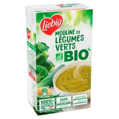 Mouliné de légumes verts Bio - 1L