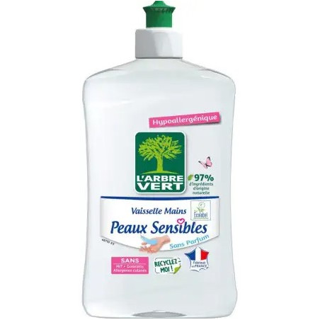 Liquide vaisselle main peaux sensibles - 500ml