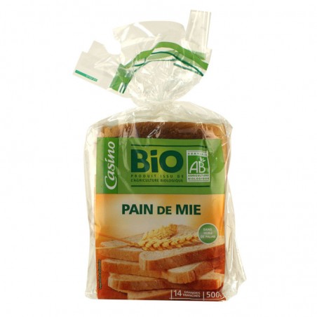 Pain de mie grandes tranches Bio