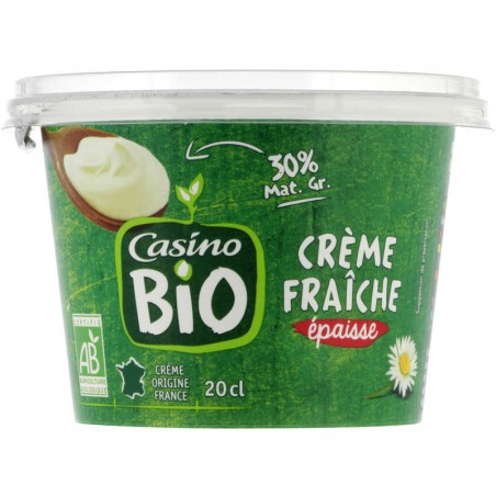 Crème fraîche épaisse Bio