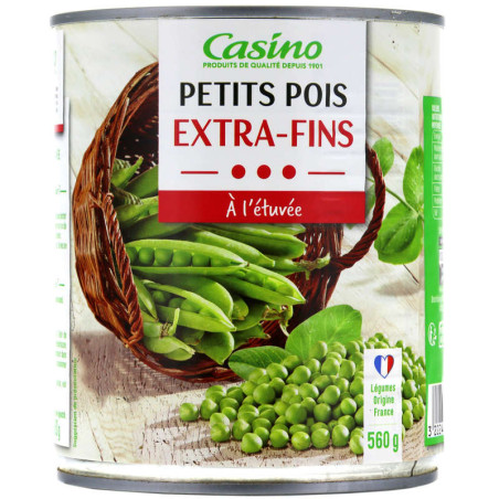 Petits pois à l'étuvée extra-fins