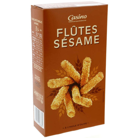 Flûtes sésame A l'huile d'olive - 125g