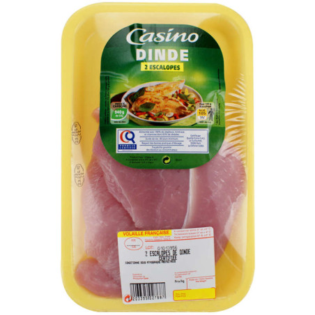 Dinde 2 escalopes - 240g