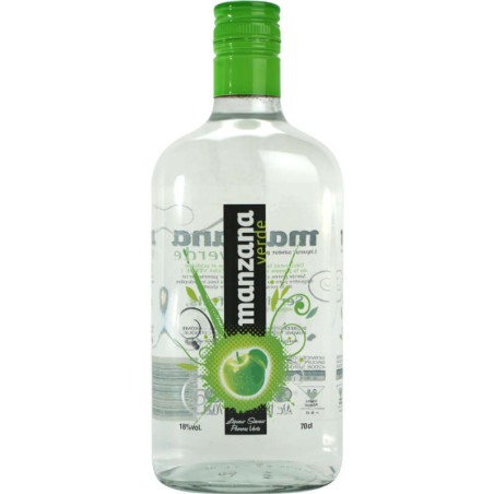 Liqueur saveur pomme verte MANZANA VERDE - 70cl