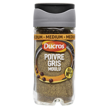 Poivre gris moulu n°7 - 36g