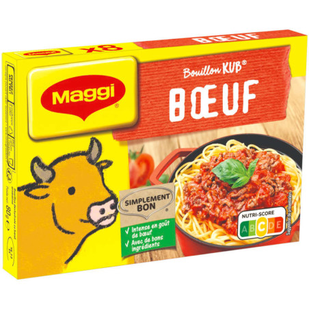 Bouillon goût Bœuf 8 cubes - 80g