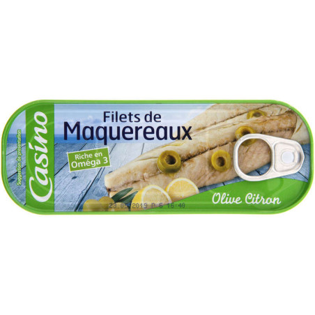 Filets de maquereaux citron olive - 176g