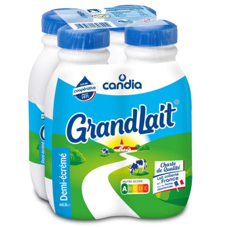 Grand lait demi-écremé - 4x50cl