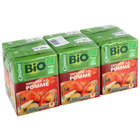 Pur jus de pomme Bio - 6x20cl