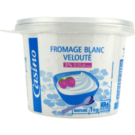 Fromage blanc velouté  2.8 % de matières grasses sur produit fini