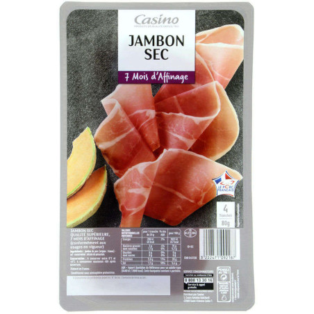 Jambon sec 4 tranches