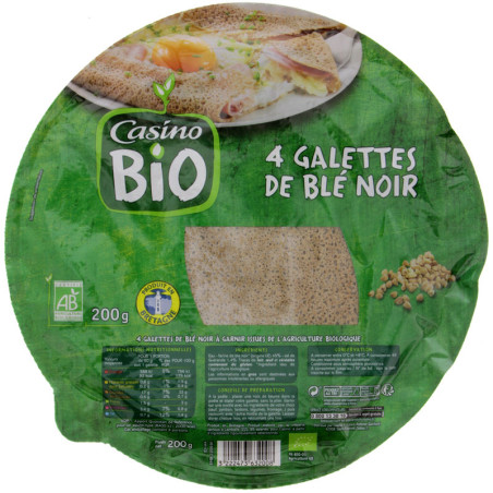 4 galettes de blé noir BIO