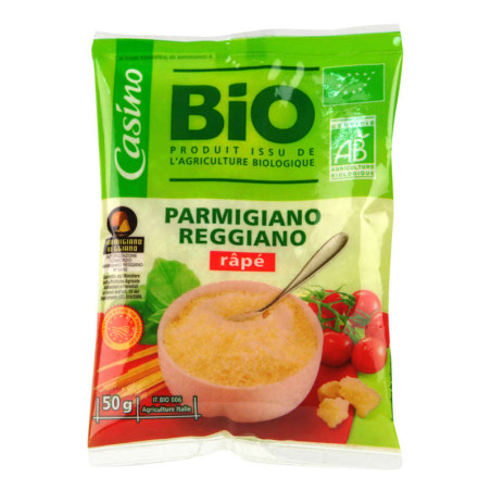 Parmigiano Reggiano râpé AOP BIO râpé