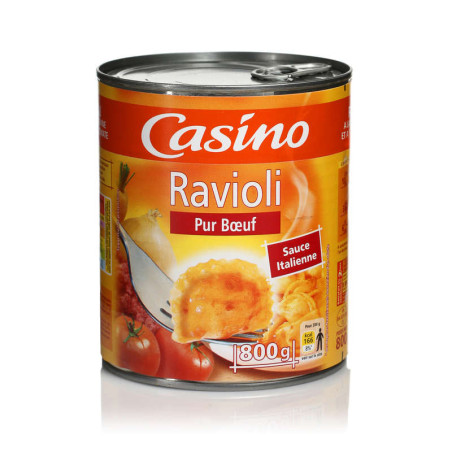 Ravioli pur bœuf sauce à l'italienne - 800g