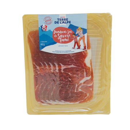 Jambon Sec de Savoie Fumé 6 tranches - 90g