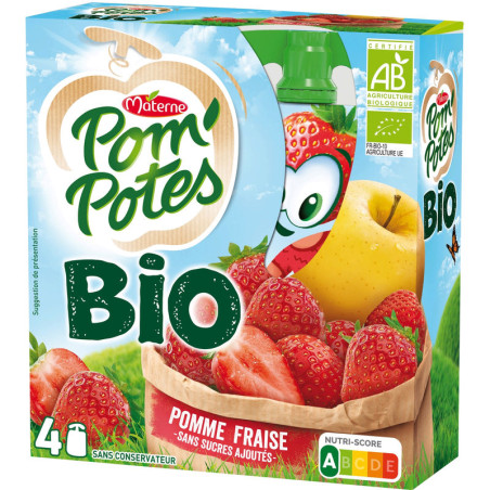 Pom'Potes Pomme Fraise Bio