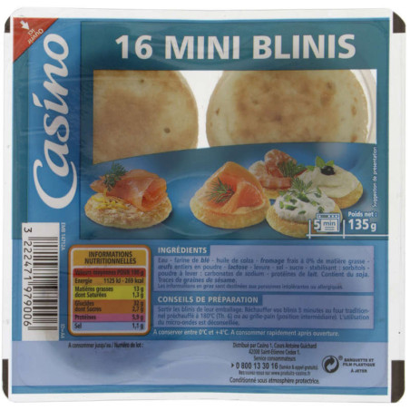 Mini-Blinis x16 - 135g