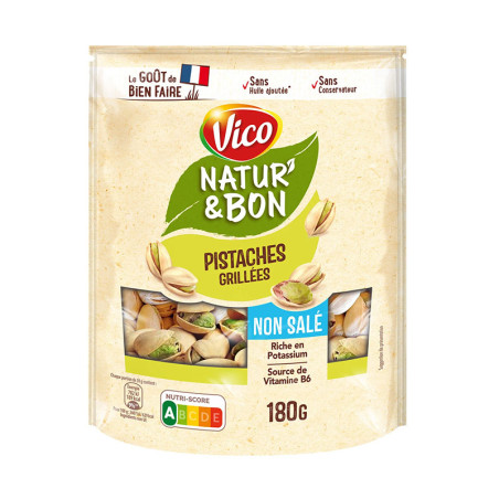 Pistaches grillées sans sel ajouté - 180g