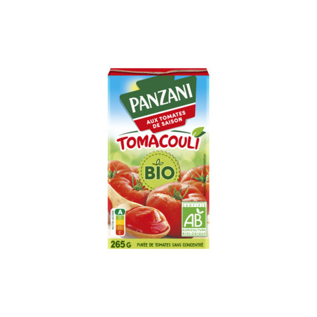 Purée de tomates nature Tomacouli Bio - 265g