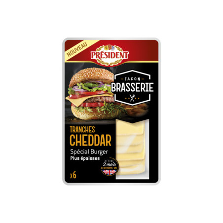 Cheddar tranches Façon Brasserie - 160g