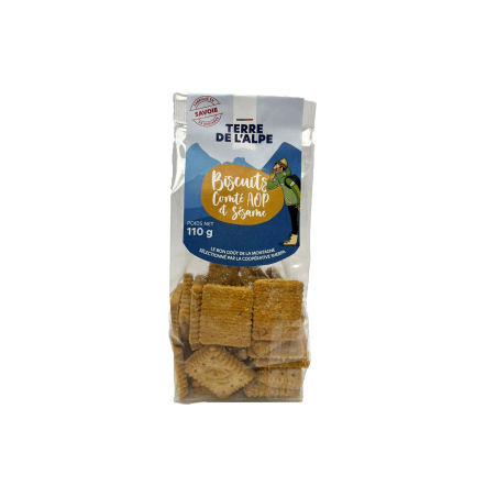 Biscuits Apéritifs Comté et Sésame - 110g