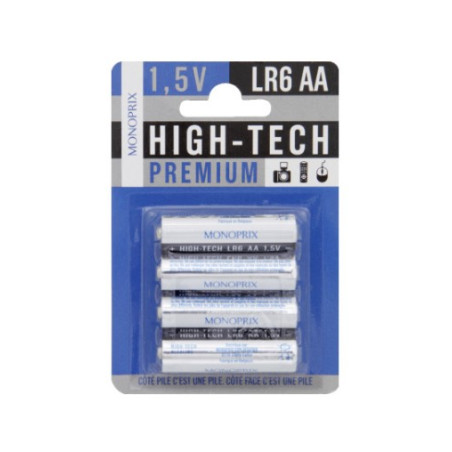 Piles LR06/AA High Tech 1,5V - x4