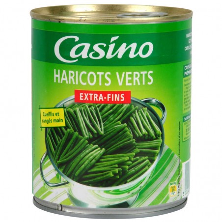 Haricots verts extra-fins cueillis et rangés main